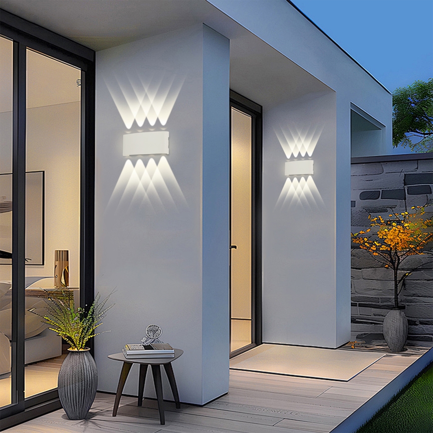 Brilagi - LED-ulkoseinävalaisin FLAREBOX LED/8W/230V valkoinen IP65