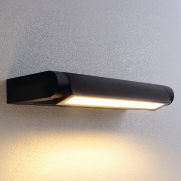 BRILAGI - LED ulkoseinävalaisin julkisivulle SALERNO LED/12W/230V 35,5 cm musta IP65