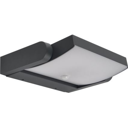 Brilagi - LED-ulkoseinävalaisin tunnistimella ANKLE LED/18W/230V 3000K IP65 antrasiitti