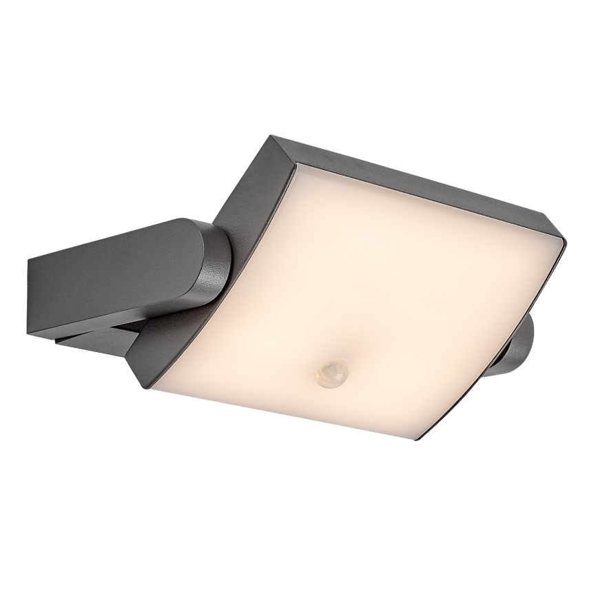 Brilagi - LED-ulkoseinävalaisin tunnistimella ANKLE LED/18W/230V 3000K IP65 antrasiitti