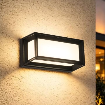 Brilagi - LED-ulkoseinävalaisin liiketunnistimella PARKER LED/12W/230V musta IP44