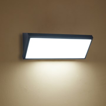 Brilagi - LED-ulkoseinävalaisin liiketunnistimella TRIANGLE LED/42W/230V musta IP65