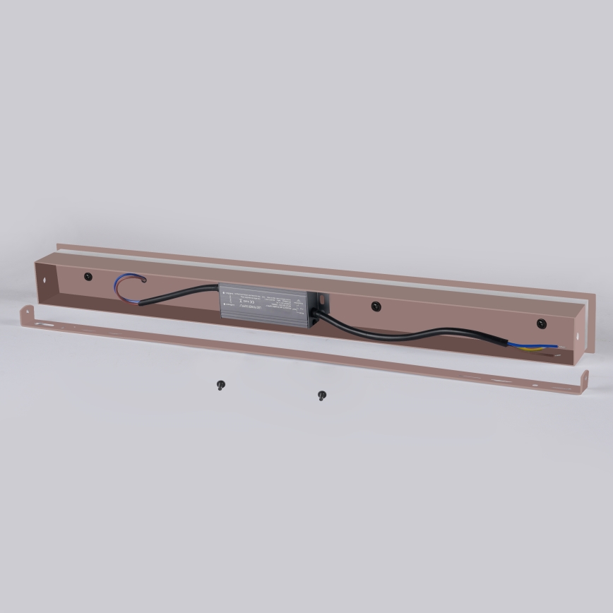 Brilagi - LED ulkoseinävalaisin LINEAR LED/12W/230V 3000K IP65 50 cm ruskea CRI 90