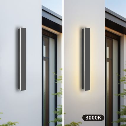 Brilagi - LINEAR LED ulkoseinävalaisin LED/12W/230V 3000K IP65 50 cm antrasiitti CRI 90