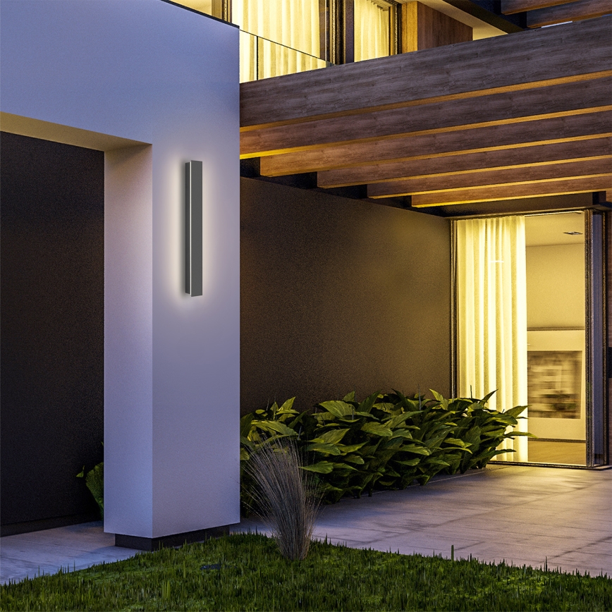 Brilagi - LINEAR LED ulkoseinävalaisin LED/12W/230V 3000K IP65 50 cm antrasiitti CRI 90