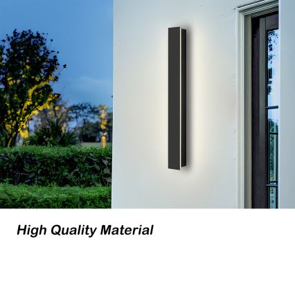 Brilagi - LINEAR LED ulkoseinävalaisin LED/12W/230V 3000K IP65 50 cm musta CRI 90