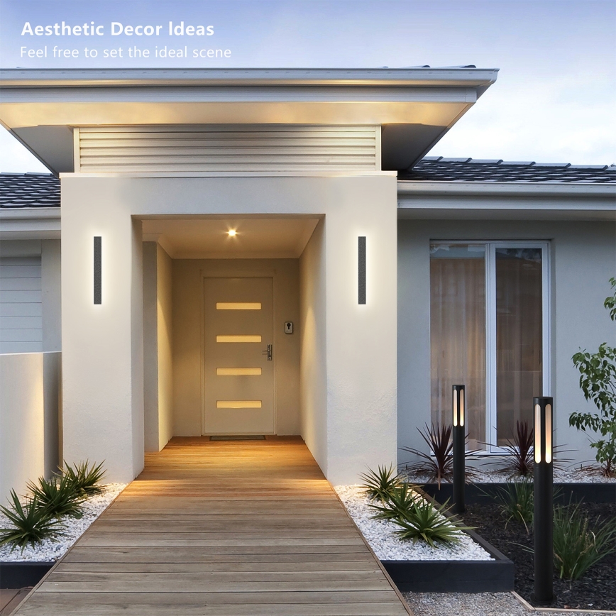 Brilagi - LINEAR LED ulkoseinävalaisin 12W/230V 4000K IP65 50 cm antrasiitti CRI 90