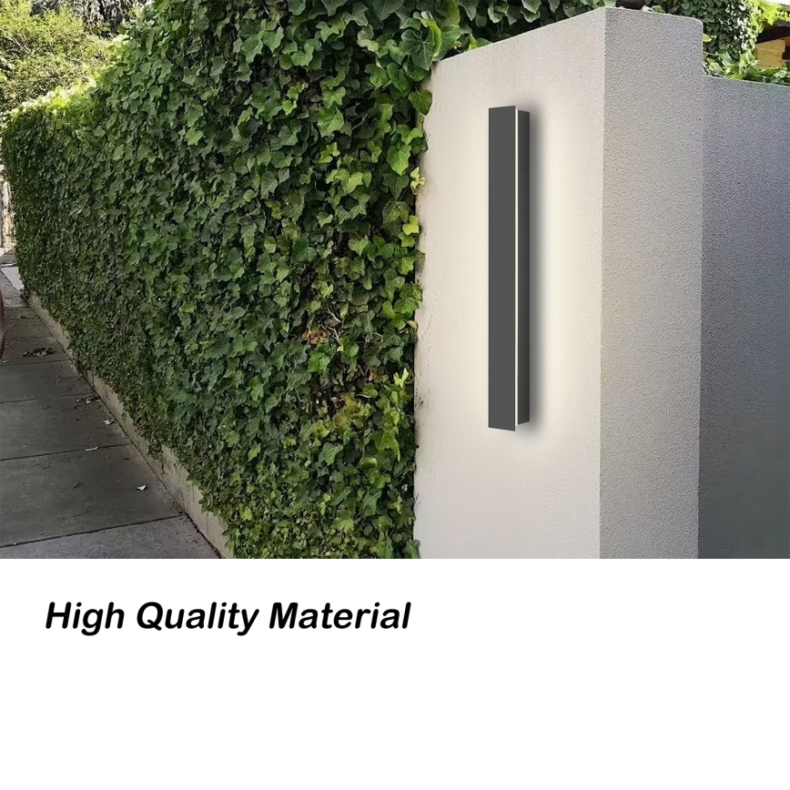 Brilagi - LINEAR LED ulkoseinävalaisin 12W/230V 4000K IP65 50 cm antrasiitti CRI 90