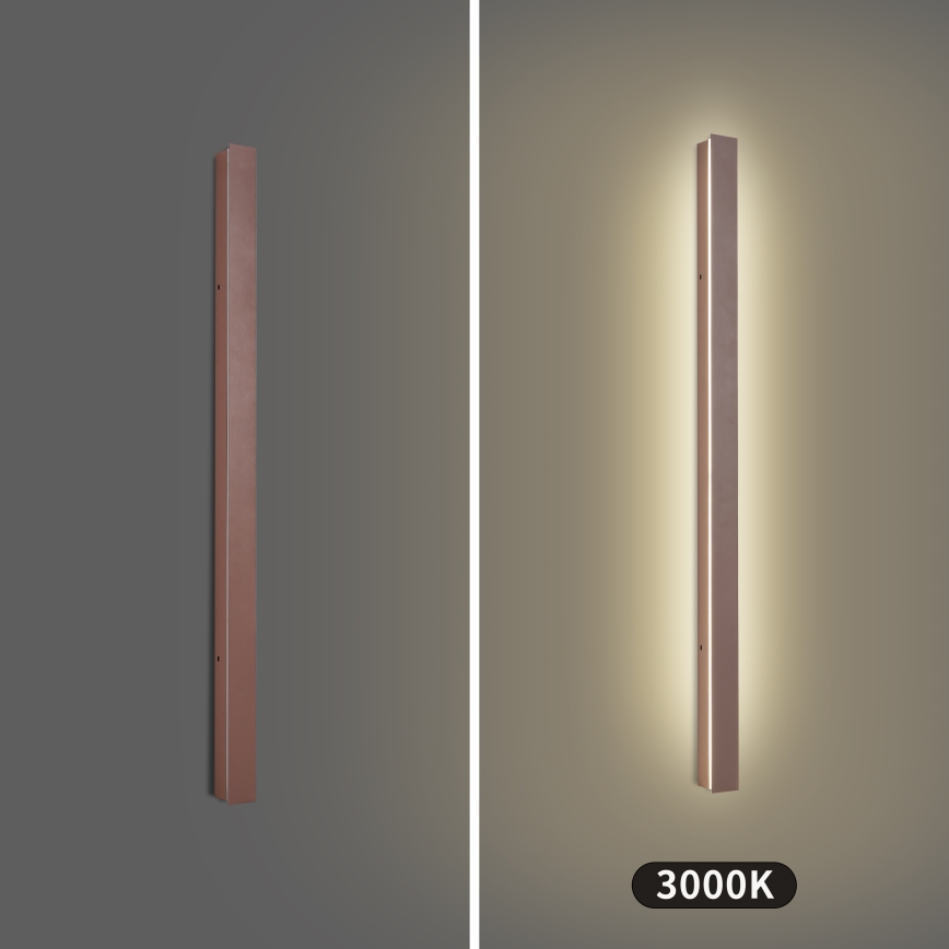 Brilagi - LED ulkoseinävalaisin LINEAR LED/22W/230V 3000K IP65 100 cm ruskea CRI 90