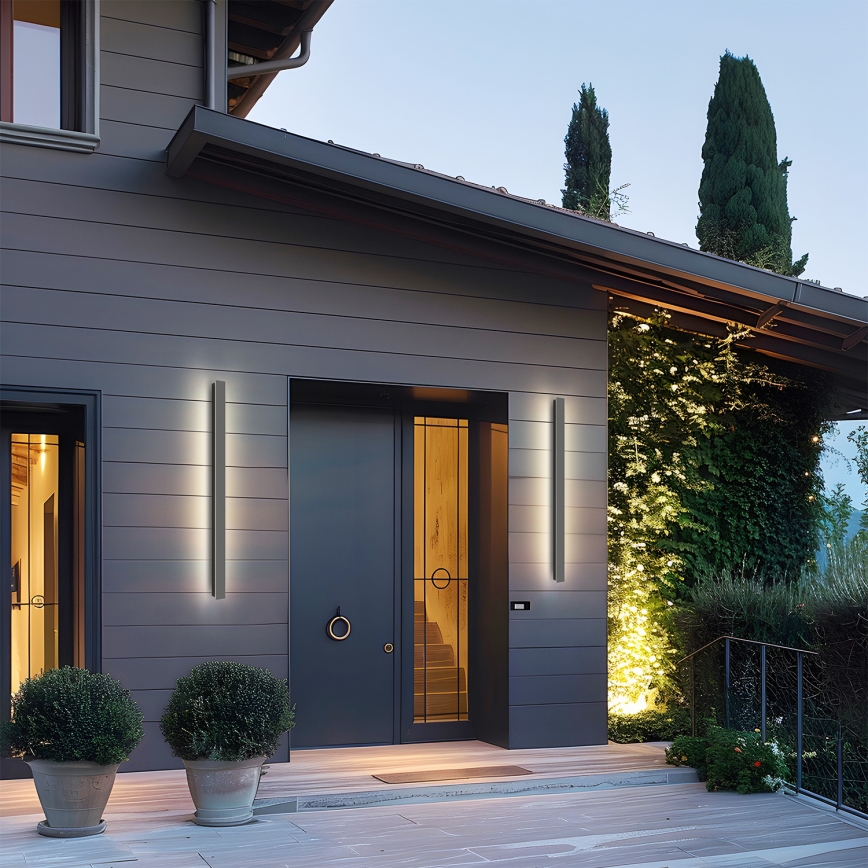 Brilagi - LED-ulkoseinävalaisin LINEAR LED/22W/230V 3000K IP65 100 cm antrasiitti CRI 90