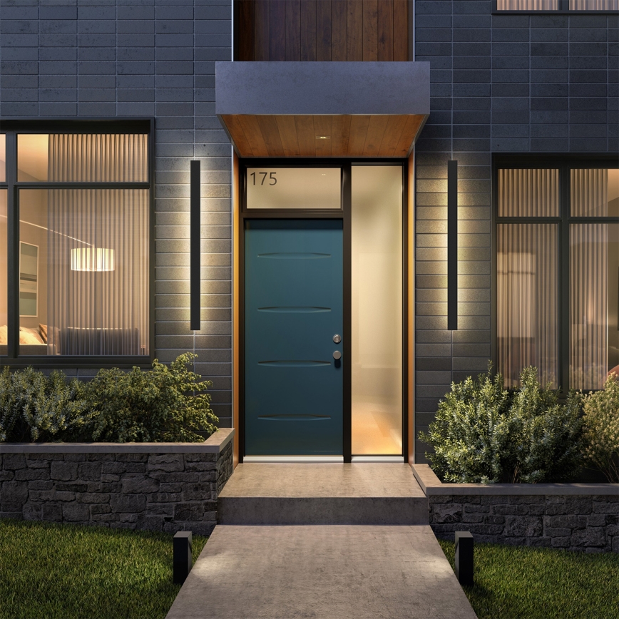 Brilagi - LINEAR LED ulkoseinävalaisin 22 W/230 V, 3000 K, IP65, 100 cm, musta, CRI 90