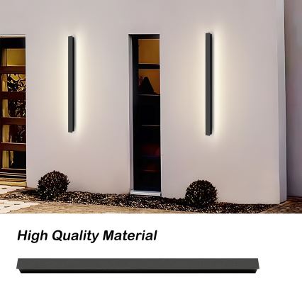 Brilagi - LINEAR LED ulkoseinävalaisin 22 W/230 V, 3000 K, IP65, 100 cm, musta, CRI 90