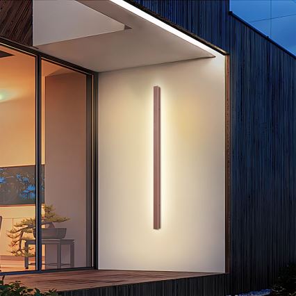 Brilagi - LINEAR LED-ulko­seinävalaisin 32 W 230 V 3000 K IP65 140 cm ruskea CRI 90