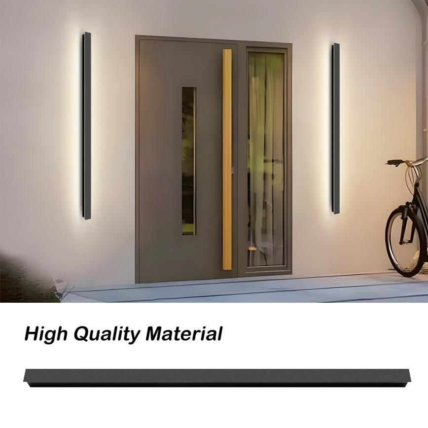 Brilagi - LED ulkoseinävalaisin LINEAR LED/32W/230V 3000K IP65 140 cm musta CRI 90