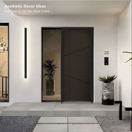 Brilagi - LED-seinävalaisin ulkokäyttöön LINEAR LED/32W/230V 4000K IP65 140 cm musta CRI 90