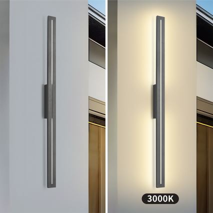 Brilagi - LINEO LED-ulkoseinävalaisin LED/24W/230V 3000K IP65 100 cm antrasiitti CRI 90