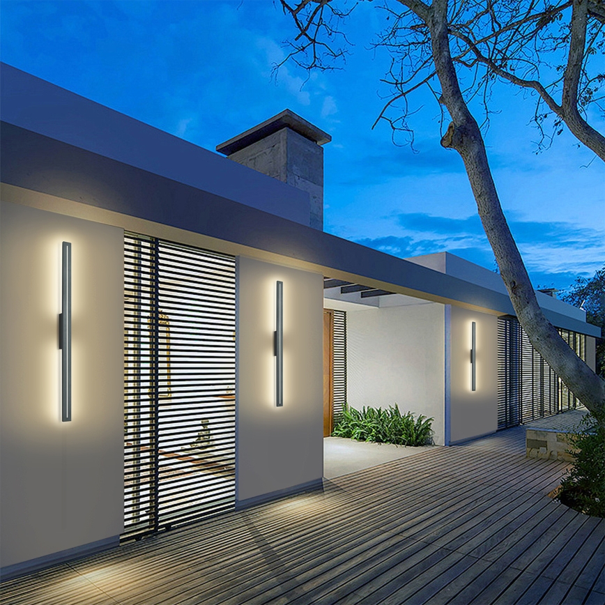 Brilagi - LINEO LED-ulkoseinävalaisin LED/24W/230V 3000K IP65 100 cm antrasiitti CRI 90