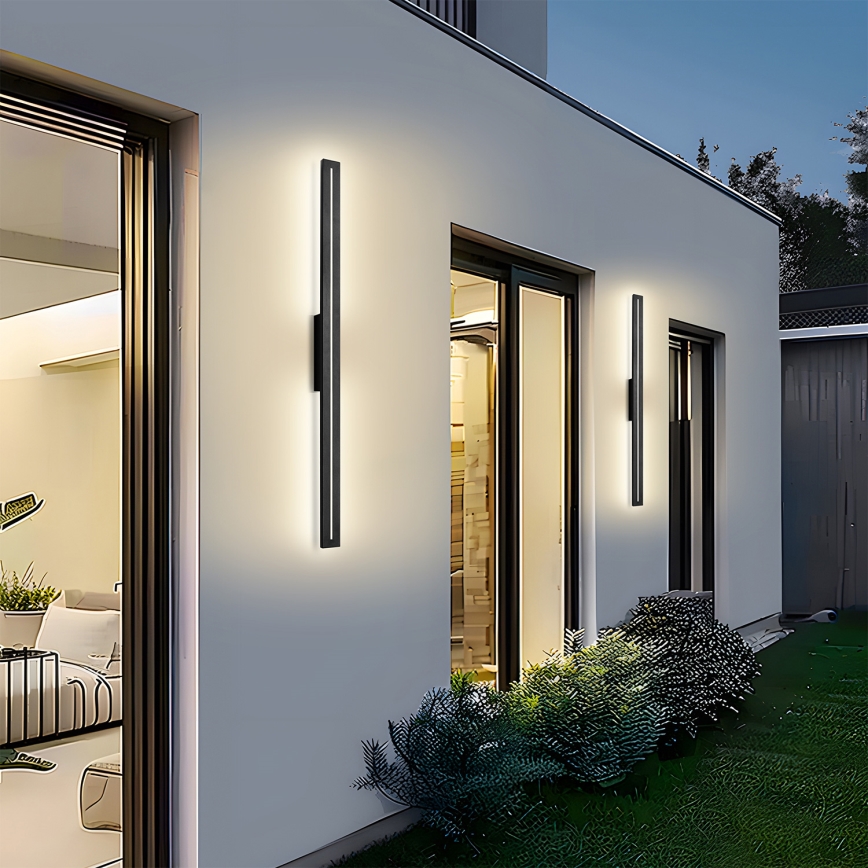 Brilagi - LED-ulkoseinävalaisin LINEO LED/24W/230V 4000K IP65 100 cm musta CRI 90