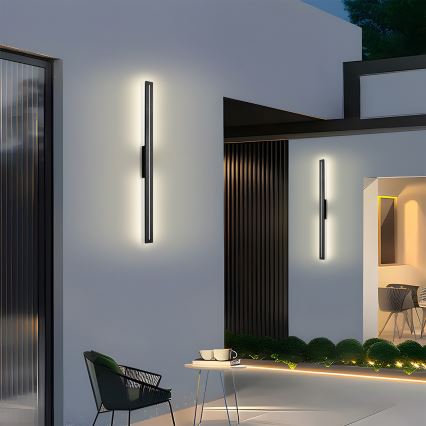 Brilagi - LED-ulkoseinävalaisin LINEO LED/24W/230V 4000K IP65 100 cm musta CRI 90