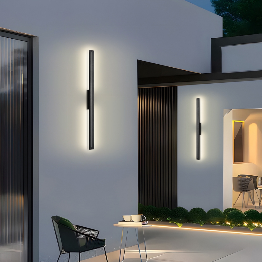 Brilagi - LED-ulkoseinävalaisin LINEO LED/24W/230V 4000K IP65 100 cm musta CRI 90