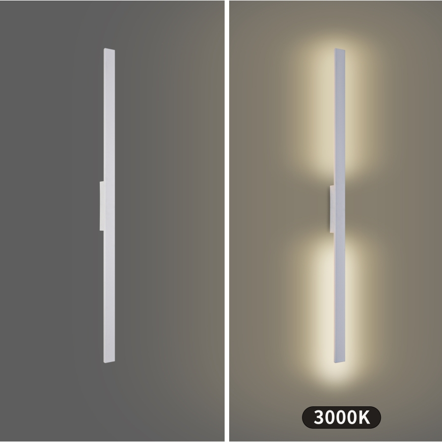Brilagi - LED-ulkovalaisin LUNA LED/24W/230V 3000K IP65 100 cm valkoinen CRI 90
