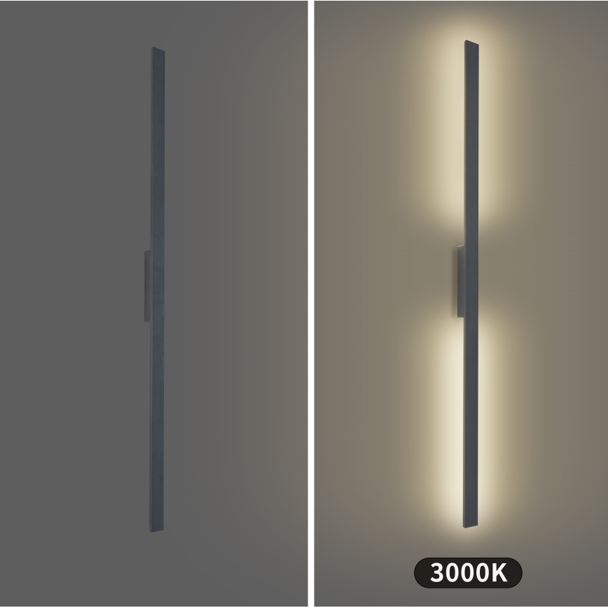 Brilagi - LED ulkoseinävalaisin LUNA LED/30W/230V 3000K IP65 150 cm antrasiitti CRI 90