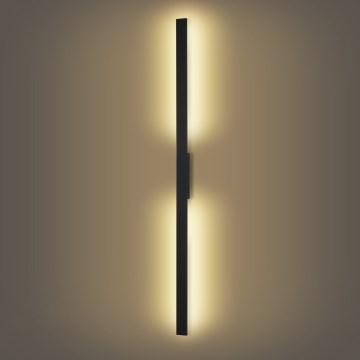 Brilagi - LED-ulkoseinävalaisin LUNA LED/30W/230V 3000K IP65 150 cm musta CRI 90