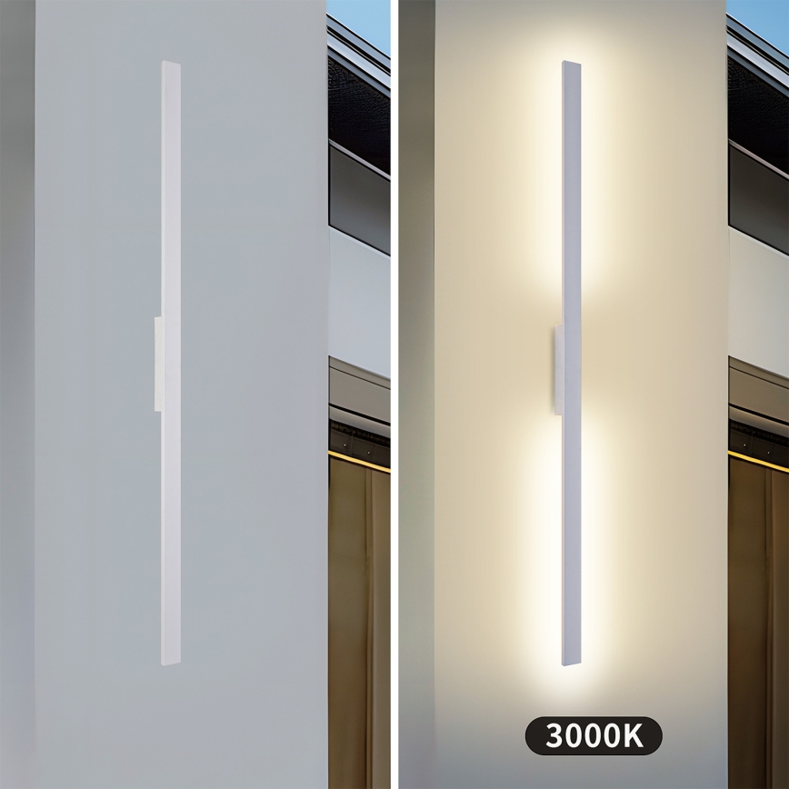 Brilagi - LUNA LED ulkoseinävalaisin LED/30W/230V 3000K IP65 150 cm valkoinen CRI 90