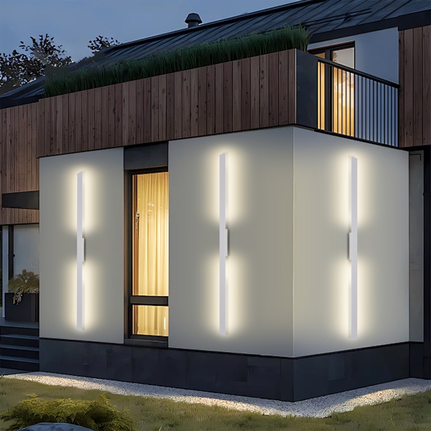 Brilagi - LUNA LED ulkoseinävalaisin LED/30W/230V 3000K IP65 150 cm valkoinen CRI 90