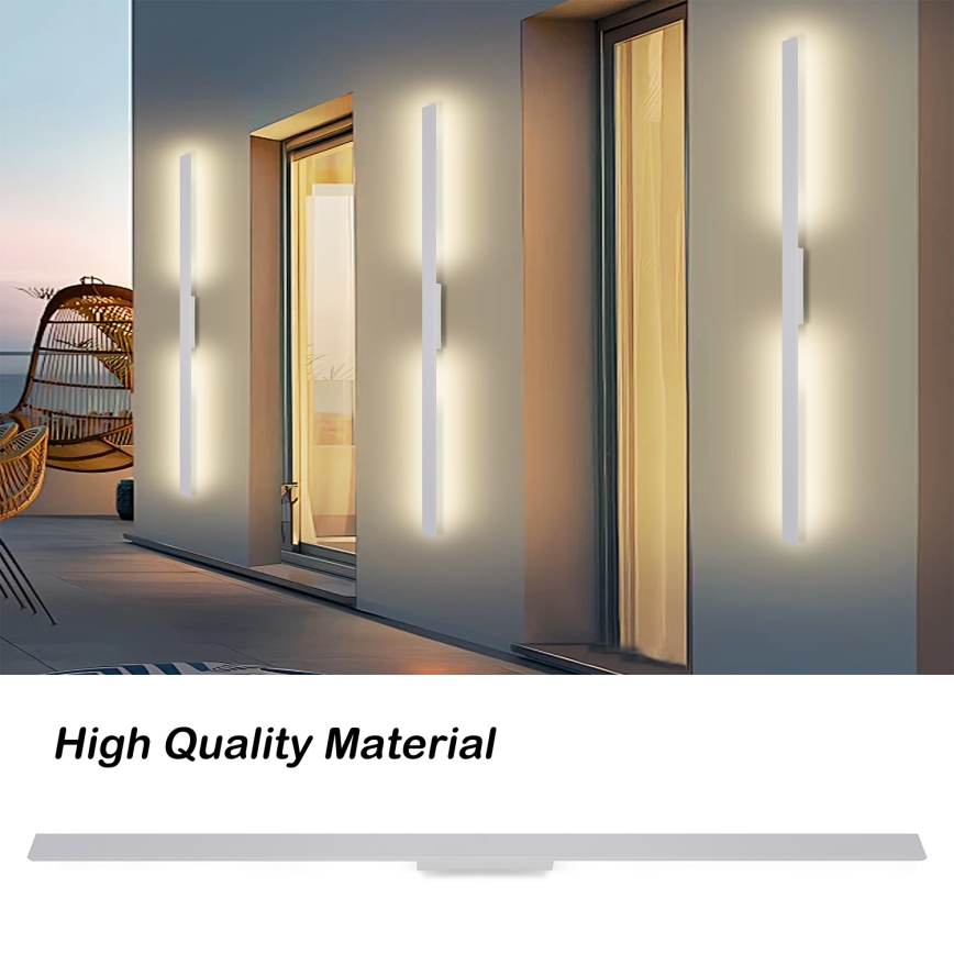 Brilagi - LUNA LED ulkoseinävalaisin LED/30W/230V 3000K IP65 150 cm valkoinen CRI 90