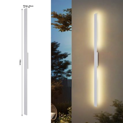 Brilagi - LUNA LED ulkoseinävalaisin LED/30W/230V 3000K IP65 150 cm valkoinen CRI 90