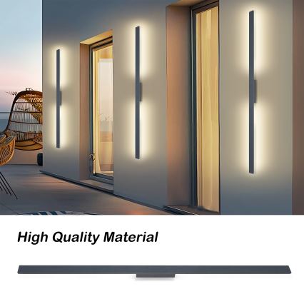 Brilagi - LUNA LED-ulkovalaisin seinälle LED/30W/230V 4000K IP65 150 cm antrasiitti CRI 90