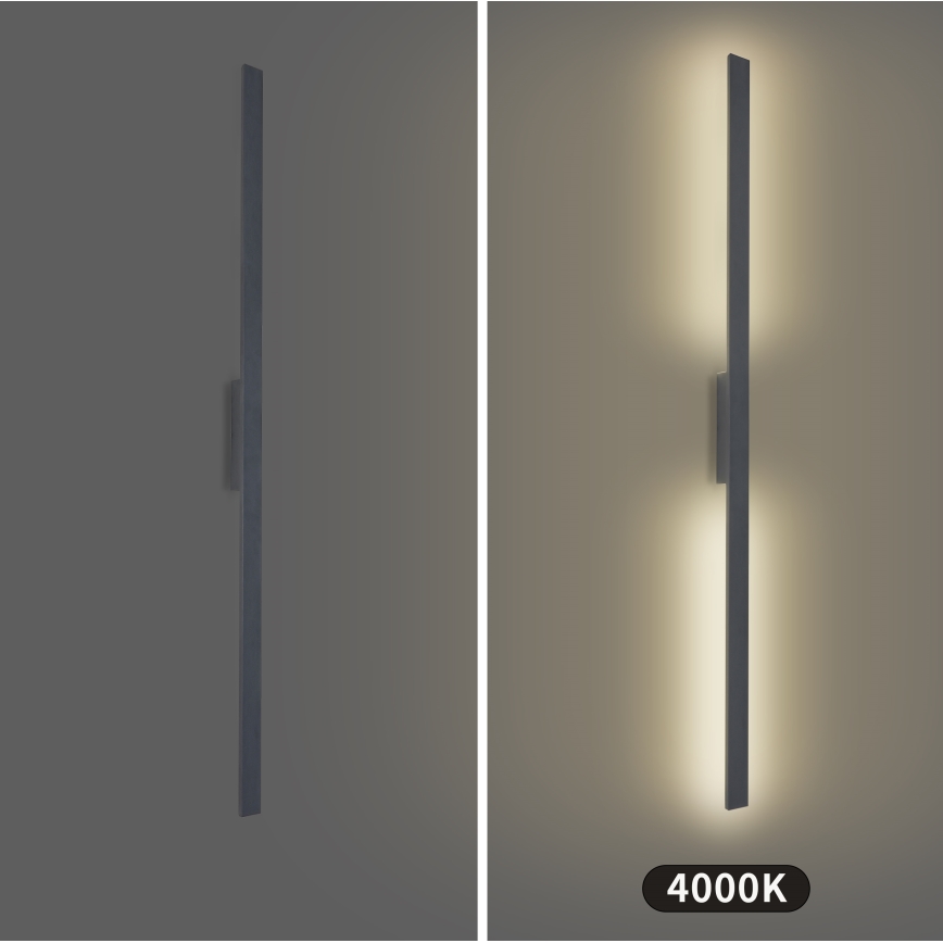 Brilagi - LUNA LED-ulkovalaisin seinälle LED/30W/230V 4000K IP65 150 cm antrasiitti CRI 90