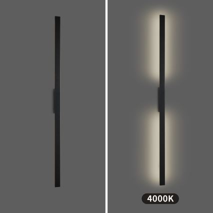 Brilagi - LED ulkoseinävalaisin LUNA LED/30W/230V 4000K IP65 150 cm musta CRI 90