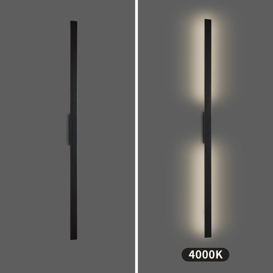 Brilagi - LED ulkoseinävalaisin LUNA LED/30W/230V 4000K IP65 150 cm musta CRI 90