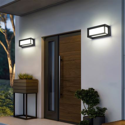 Brilagi - LED ulkoseinävalaisin PARKER LED/12W/230V 3000/4500/6000K musta IP44