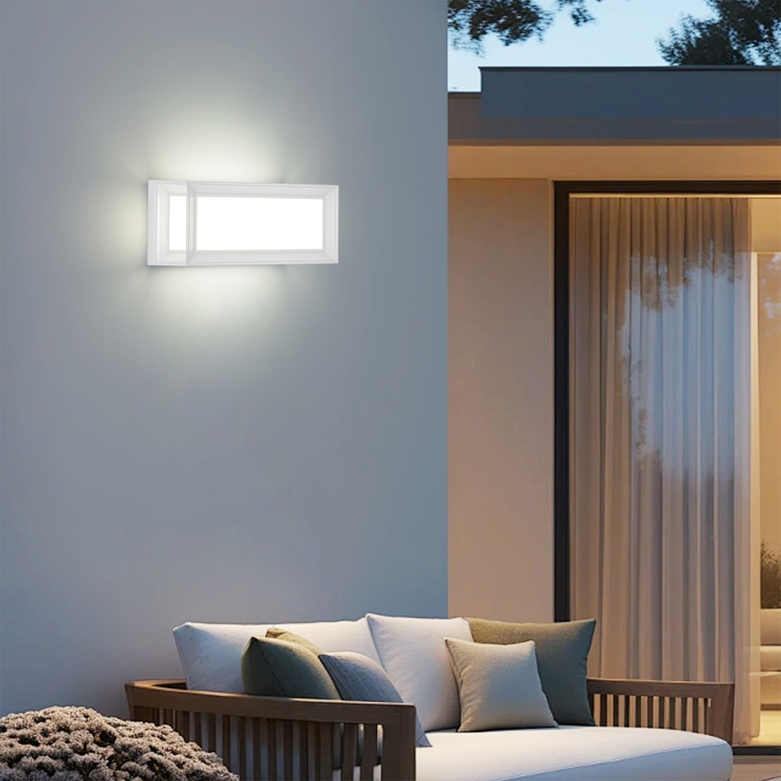 Brilagi - PARKER LED-ulkoseinävalaisin 12W/230V 3000/4500/6000K valkoinen IP44