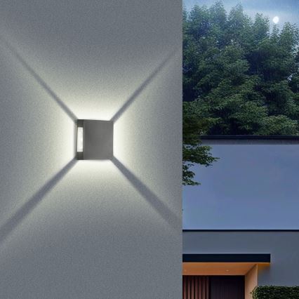 Brilagi - LED ulkoseinävalaisin QUADRAY LED/4W/230V antrasiitti IP65