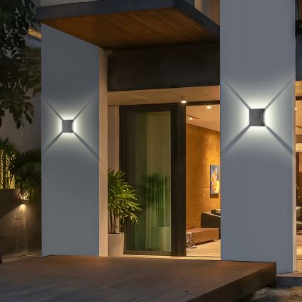 Brilagi - LED ulkoseinävalaisin QUADRAY LED/4W/230V antrasiitti IP65