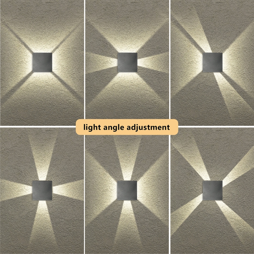 Brilagi - LED ulkoseinävalaisin QUADRAY LED/4W/230V antrasiitti IP65