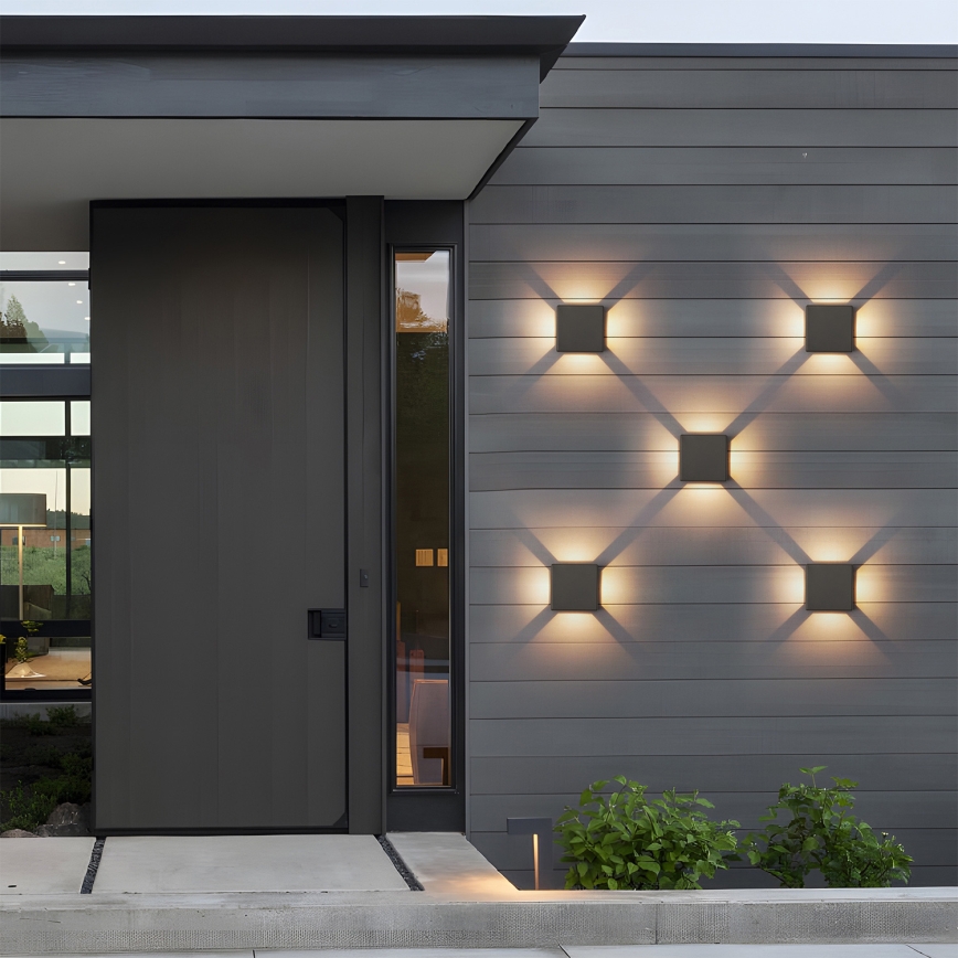 Brilagi - LED-ulkoseinävalaisin QUADRAY LED/6W/230V antrasiitti IP54