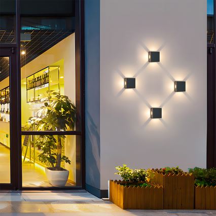 Brilagi - LED-ulkoseinävalaisin QUADRAY LED/6W/230V antrasiitti IP54