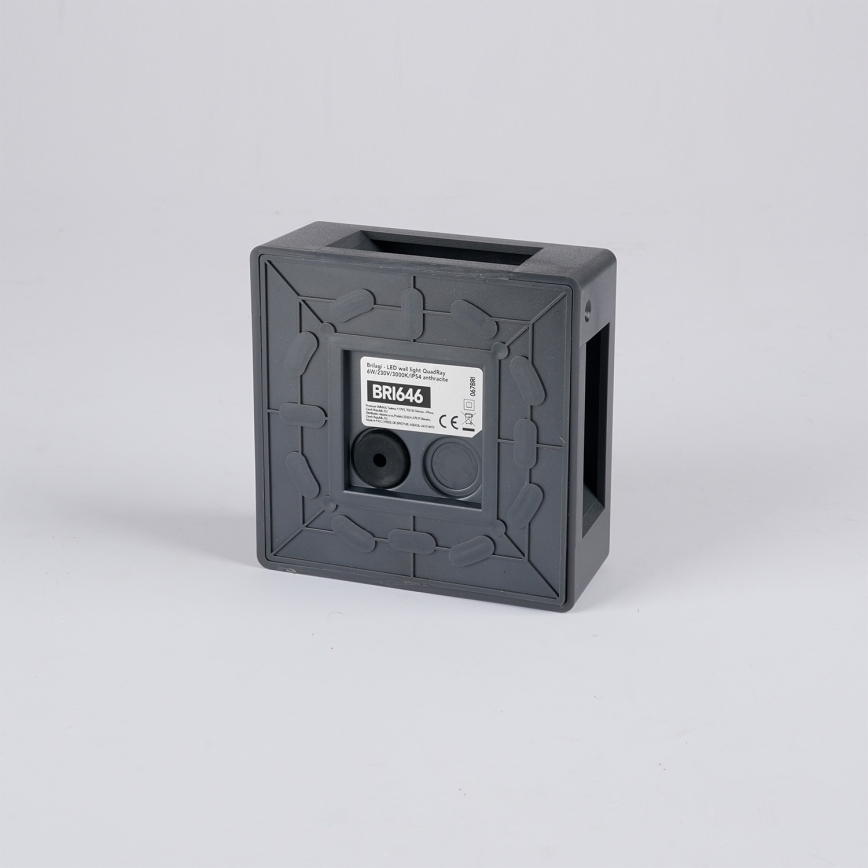 Brilagi - LED-ulkoseinävalaisin QUADRAY LED/6W/230V antrasiitti IP54