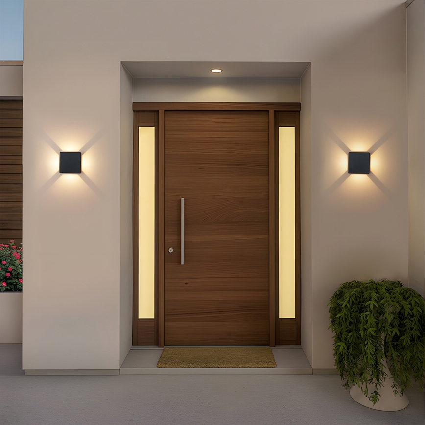 Brilagi - LED Ulkoseinävalaisin QUADRAY LED/6W/230V musta IP54