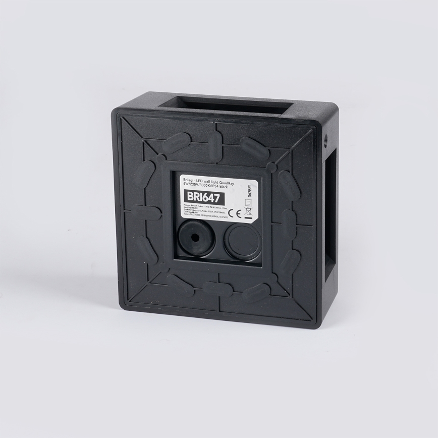 Brilagi - LED Ulkoseinävalaisin QUADRAY LED/6W/230V musta IP54
