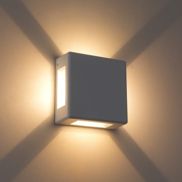 Brilagi - LED ulkoseinävalaisin QUADRAY LED/6W/230V valkoinen IP54