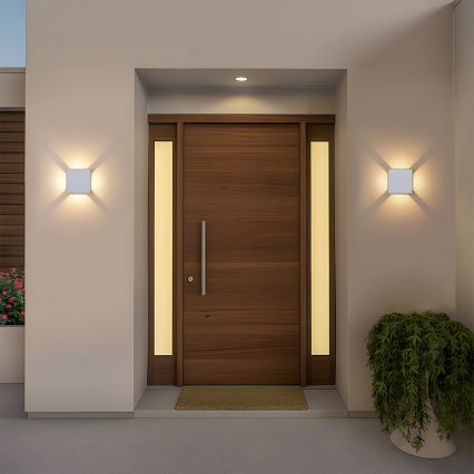 Brilagi - LED ulkoseinävalaisin QUADRAY LED/6W/230V valkoinen IP54