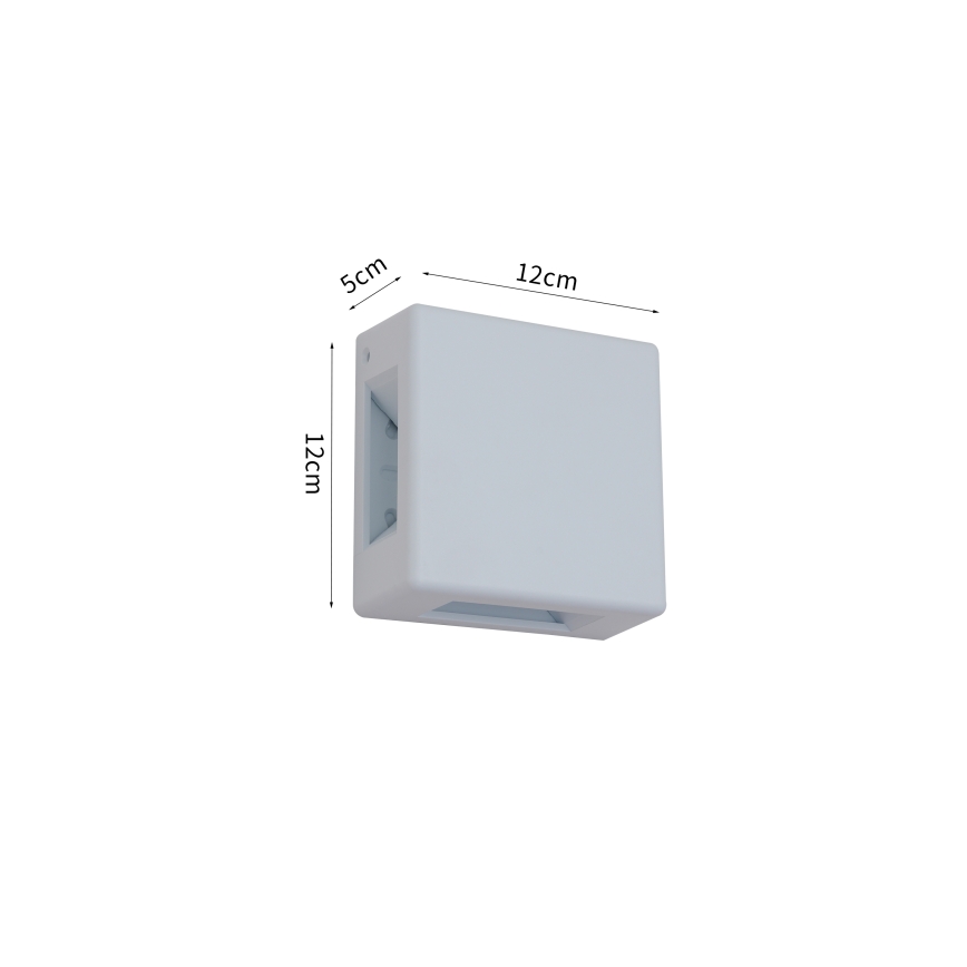 Brilagi - LED ulkoseinävalaisin QUADRAY LED/6W/230V valkoinen IP54