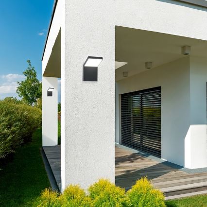 Brilagi - LED-ulkoseinävalaisin RIANO LED/8W/230V antrasiitti IP65