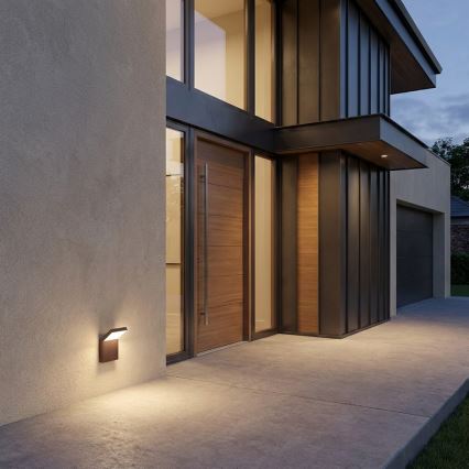 Brilagi - LED Ulkoseinävalaisin RIANO LED/8W/230V ruskea IP65